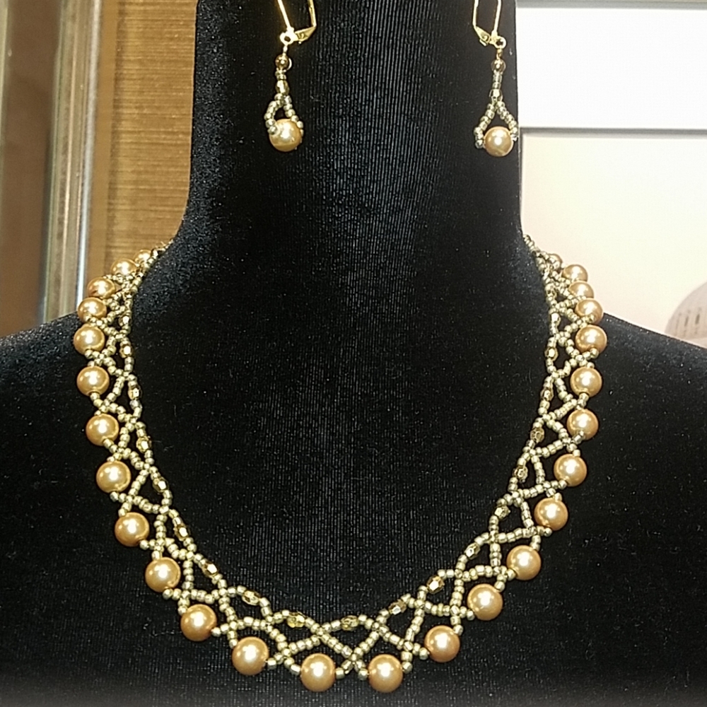 Handmade Neckless and Earring Set